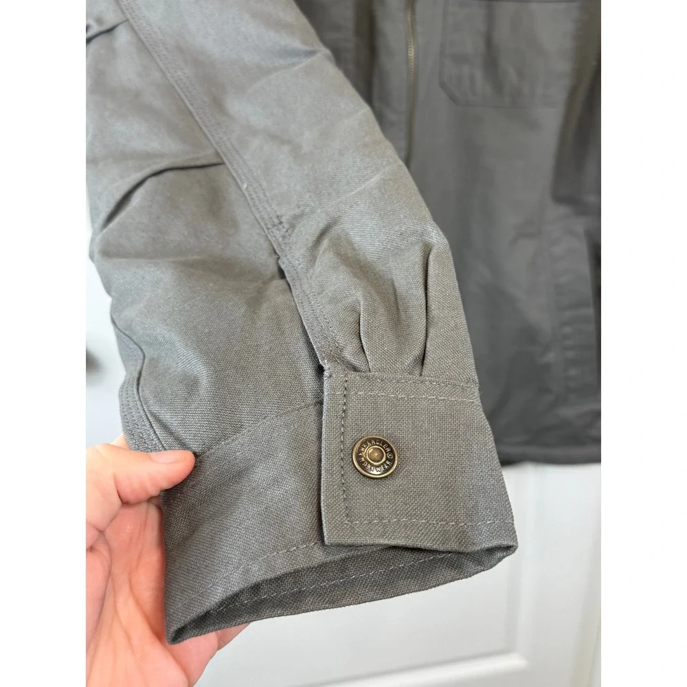 NWT Wrangler Workwear Mens XL Sherpa Jacket Grey Cotton Canvas Zip Carhartt Coat
